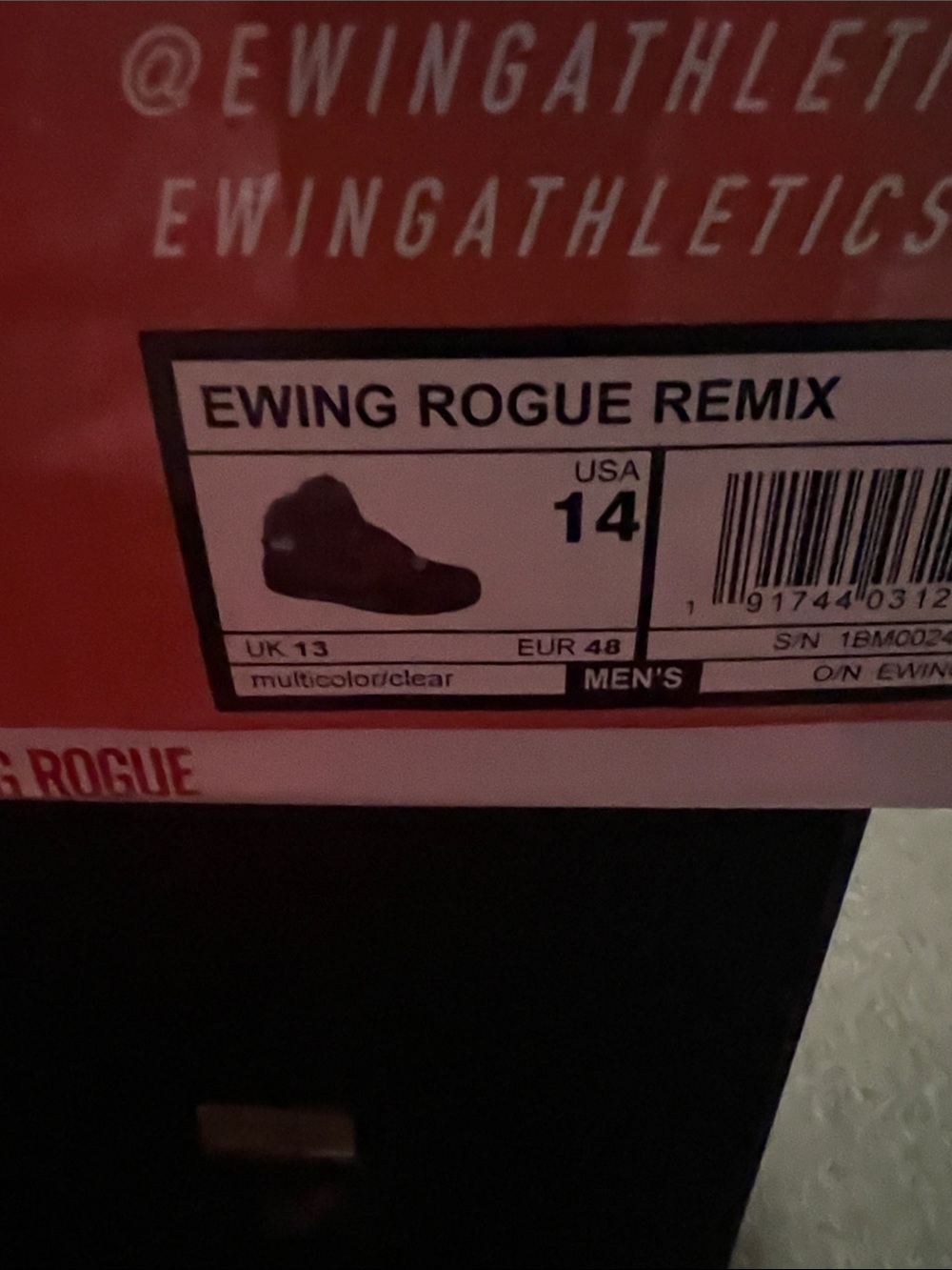 Ewing Rogue Colorblock Basketball Sneakers Sz 14 - Picture 7 of 7
